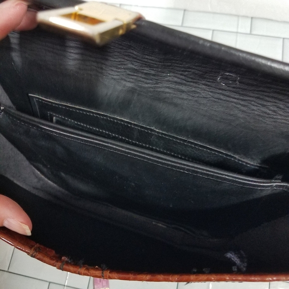 Leather and Crocodile Purse - Picture 8 of 12